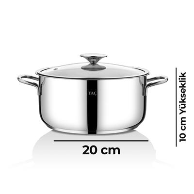 Taç Bengü Pro 6 Parça Çelik Tencere Seti