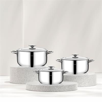 Taç Bengü Pro 6 Parça Çelik Tencere Seti
