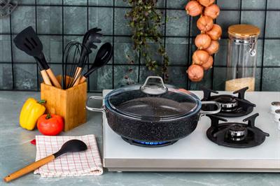Taç Black Edition Granit Basık Tencere 26cm