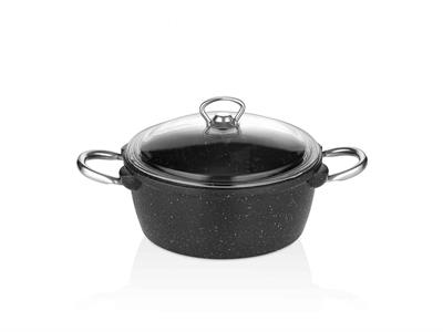 Taç Black Edition Granit Derin Tencere 22cm