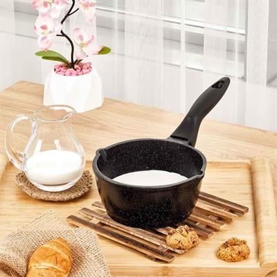 Taç Döküm Sütlük Sosluk 16 cm Siyah