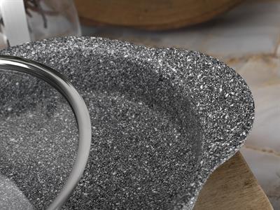 Taç Granit Plus 3lü Sahan Seti Tak/Çıkar Silikon Saplı Gri