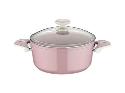 Taç Granit Plus Derin Tencere 20 cm Pembe