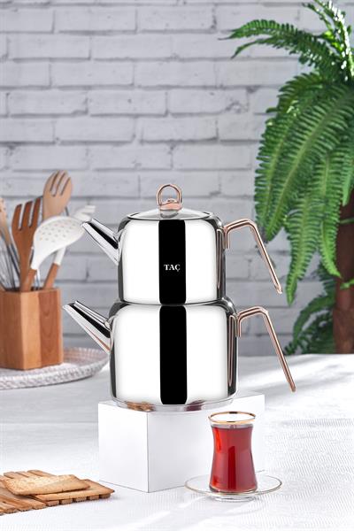 Taç Hera Maxi Çaydanlık Takımı Bakır