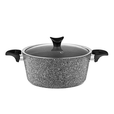 Taç Master Cook 4lü 7 Parça Granit Tencere Seti Gri