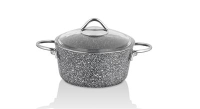 Taç Master Cook  7 Parça Granit Tencere Seti Metal Saplı Gri 
