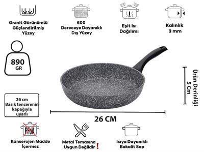 Taç Master Cook Tombik 7 Parça Tencere Seti Gri