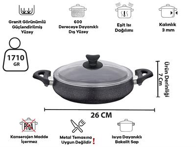 Taç Master Cook Tombik 7 Parça Tencere Seti Uzay Grisi