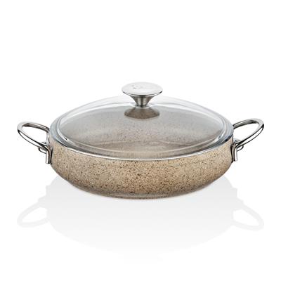 Taç MasterCook Tombik 7 Parça Tencere Seti Cappicuno Metal Saplı