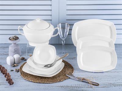 Taç Minima 55 Parça 12 Kişilik Yemek Takımı