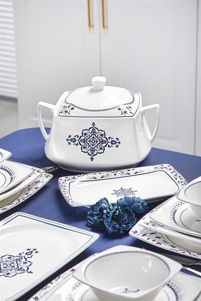 Taç Real Bone Han 60 Parça 12 Kişilik Yemek Takımı
