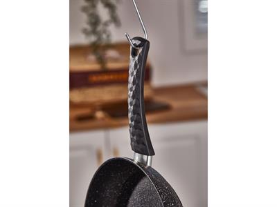 Taç Stone 7 Parça Granit Tencere Seti Siyah