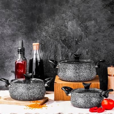 Taç Ultra Granit 3lü Güveç Seti