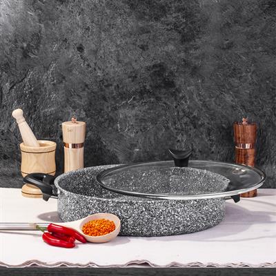 Taç Ultra Granit Basık Tencere 28cm 