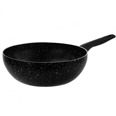 Taç Ultra Granit Plus Wok Tava 24 cm Siyah
