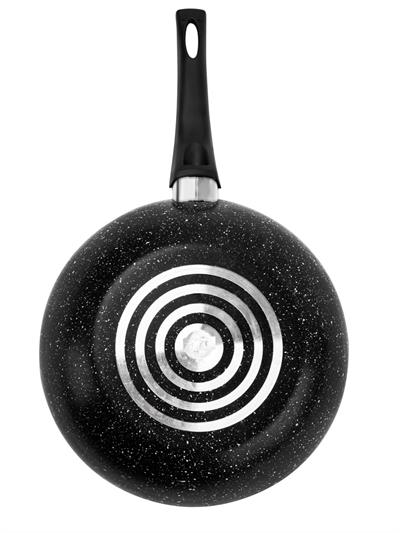 Taç Ultra Granit Plus Wok Tava 24 cm Siyah