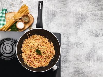 Taç Ultra Granit Plus Wok Tava 24 cm Siyah
