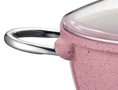 Taç Vision Döküm Derin Tencere 20 cm Pembe