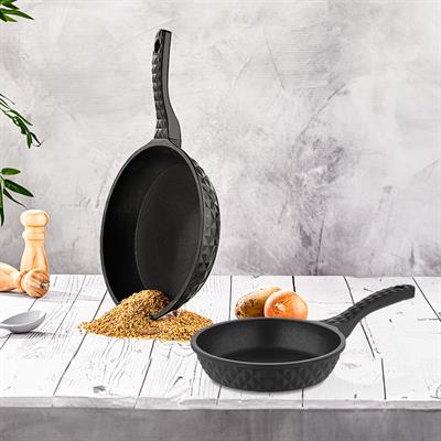Taç Vita Bella Döküm 2li Tava Seti 20 & 26 Cm Siyah