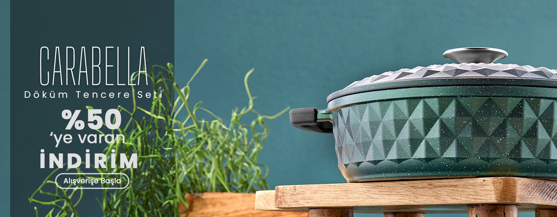 Taç Carabella Döküm Tencere Seti