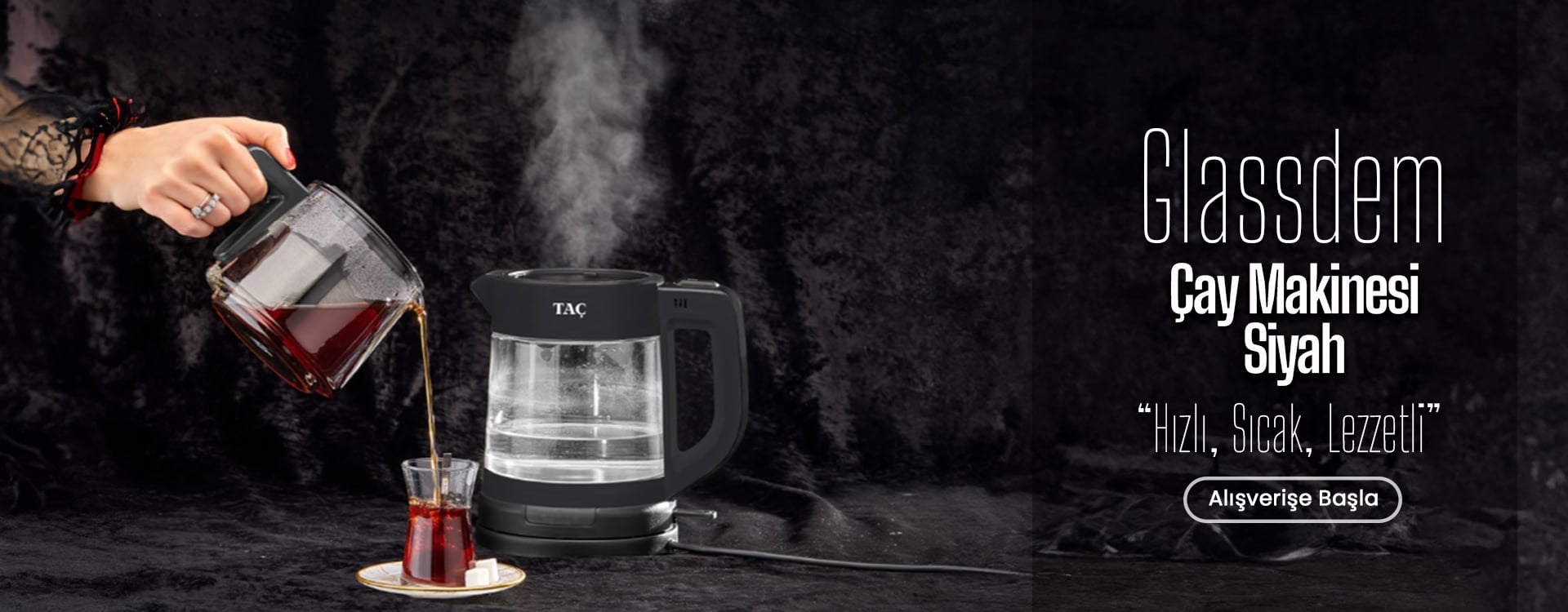 Taç Glassdem Çay Makinesi