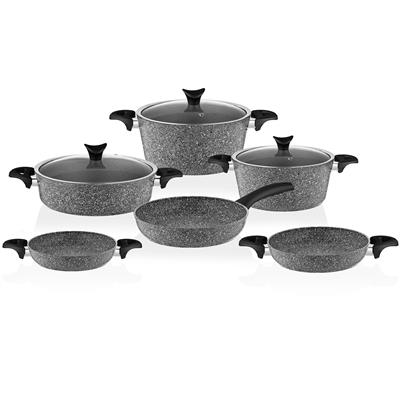 Taç XL Master Cook 9 Parça Tencere Seti Gri - TAC-3722