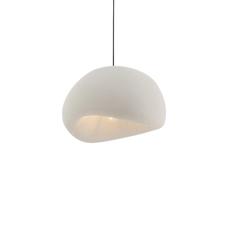 Sarkıt Beton Avize 50 cm Beyaz