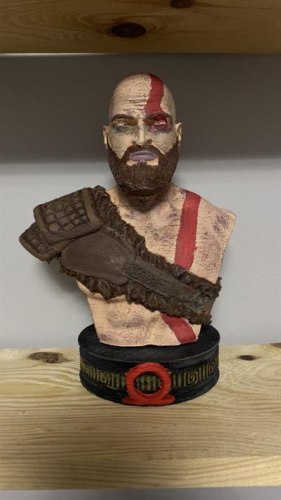 22 Cm Kratos Büst Figür