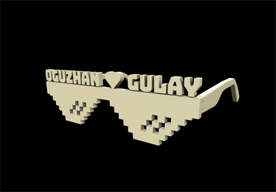 Kişiye Özel Eğlenceli Gözlük