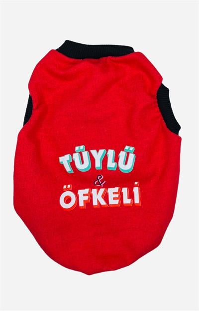 AP2222 Kırmızı Atlet Tüylü Öfkeli