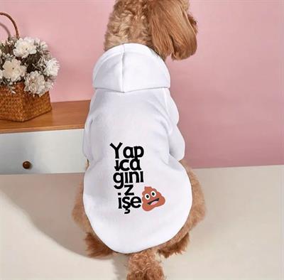 AP2376 BEYAZ SWEAT KOMİK YAZILI