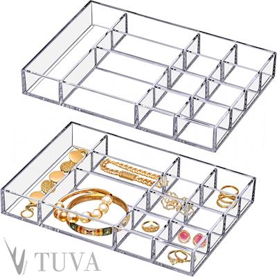 12 Kullanışlı Bölmeli Multi-Fonksiyonel Modern Aksesuar ve Makyaj Organizer | Dolap İçi ve Masaüstü Düzenleyici | Tuva Premium Tasarım