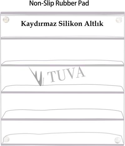 5 Bölmeli Dalga Form Premium Organizer | Masa Üstü & Dolap İçi Modern Düzenleyici | TUVA Elit Dekorasyon