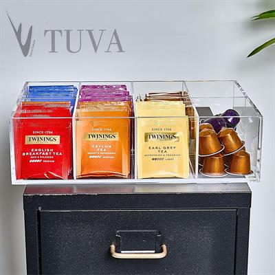 8 Bölmeli Çok Amaçlı Premium Organizer Düzenleyici Saklama Kabı | Mutfak, Kafe, Restoran ve Servis Alanı | TUVA Elit Dekorasyon