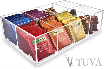 8 Bölmeli Çok Amaçlı Premium Organizer Düzenleyici Saklama Kabı | Mutfak, Kafe, Restoran ve Servis Alanı | TUVA Elit Dekorasyon