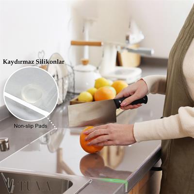ASCENDA | İç Tutamaçlı Asılabilir Modern Pleksi Kesme Tahtası | Tuva Yeni Nesil Dekorasyon