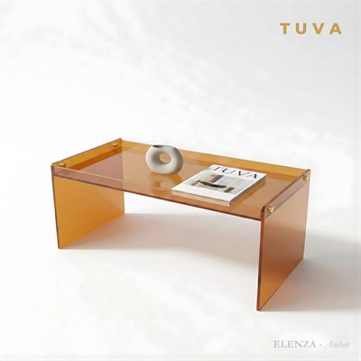ELENZA | Premium Akrilik Tepsi Tasarım Orta Sehpa | TUVA - Eleva Collection