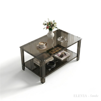 ELEVIA | Zarif Ayaklı İki Katlı Modern Tasarım Orta Sehpa | Tuva Yeni Nesil Mobilya