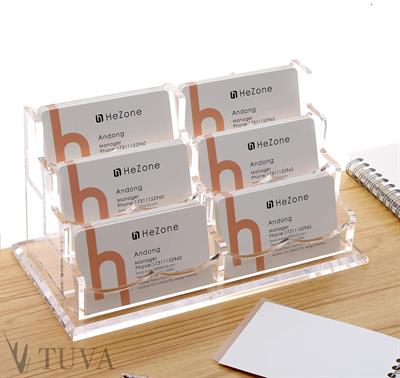 Elit ve Modern Tasarım Zarif Pleksi Kartvizitlik | Minimalist Yeni Nesil Masaüstü Organizer | Tuva Premium Koleksiyon 