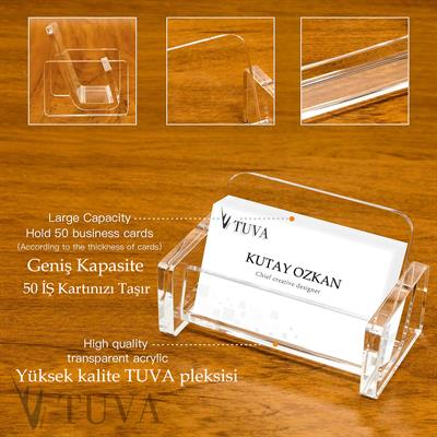 Kalın Kenar Kartvizitlik | Tuva Premium Masaüstü Kartvizit Organizer