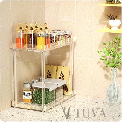 Modern Çubuk Ayaklı İki Kat Yeni Nesil Elit Makyaj, Takı, Kozmetik ve Aksesuar Organizer Düzenleyici | Tuva Premium Banyo