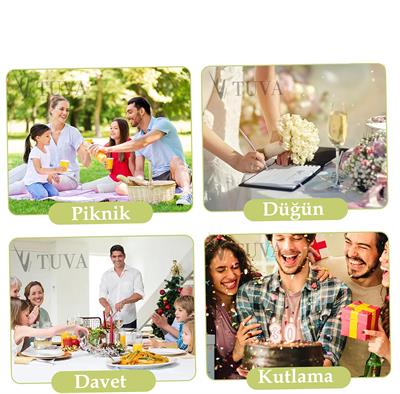 Modern Elit Yeni Nesil Model Ekmek Aperitif Gıda Servis Sunum Tepsi Stand | Tuva Premium Tasarım