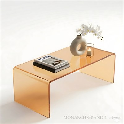 MONARCH Grandé | Monoblok Pleksi Orta Sehpa | Modernizmin İkonu & Elit Tasarım | Tuva Premium Mobilya - Monarch Serisi