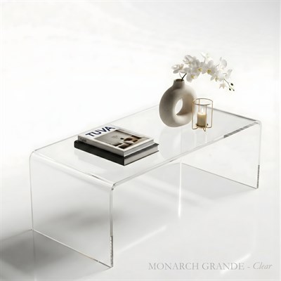 MONARCH Grandé | Monoblok Pleksi Orta Sehpa | Modernizmin İkonu & Elit Tasarım | Tuva Premium Mobilya - Monarch Serisi