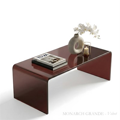 MONARCH Grandé | Monoblok Pleksi Orta Sehpa | Modernizmin İkonu & Elit Tasarım | Tuva Premium Mobilya - Monarch Serisi