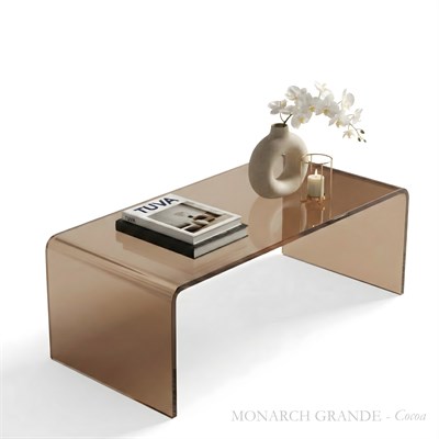 MONARCH Grandé | Monoblok Pleksi Orta Sehpa | Modernizmin İkonu & Elit Tasarım | Tuva Premium Mobilya - Monarch Serisi