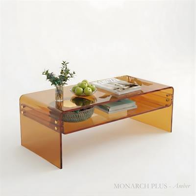 MONARCH Plus + | Büküm Ara Raflı Modern Orta Sehpa | Monoblok Modern Yapı | Tuva Yeni Nesil Mobilya