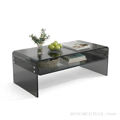 MONARCH Plus + | Büküm Ara Raflı Modern Orta Sehpa | Monoblok Modern Yapı | Tuva Yeni Nesil Mobilya