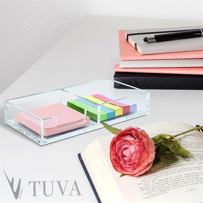 Not ve Evrak Düzenleyici Masaüstü Organizer | Modern Tuva Pleksi Masa Üstü Düzenleyici | Tuva Premium Tasarım