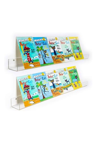 Renk Seçenekli Pleksi Duvar Rafı ( 2li Paket / 50 cm x 10 cm )